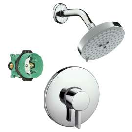 KS04233-27495PC Raindance S 150 Air 3-Jet Showerhead Kit with PBV Trim and Rough-in in Chrome