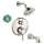 KST15753-04070-88PN Croma C 100 Showerhead Kit with Tub Spout Thermostatic Trim with Diverter and Rough-in in Polished Nickel