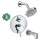 KST04231-27457-13PC Raindance S 120 Air 3-Jet Showerhead Kit with Tub Spout Thermostatic Trim with Diverter and Rough-in in Chrome