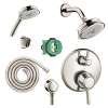 KSH15753-04070-72PN Croma C 100 Showerhead Kit with Handshower Thermostatic Trim with Diverter and Rough-in in Polished Nickel