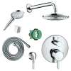 KSH04231-27474-31PC Raindance Downpour Air Showerhead Kit with Handshower Thermostatic Trim with Diverter and Rough-in in Chrome