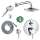 KSH04231-27474-31PC Raindance Downpour Air Showerhead Kit with Handshower Thermostatic Trim with Diverter and Rough-in in Chrome