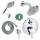 KSH04231-27495-14PC Raindance S 150 Air 3-Jet Showerhead Kit with Handshower Thermostatic Trim with Diverter and Rough-in in Chrome