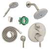 KSH04231-27495-14BN Raindance S 150 Air 3-Jet Showerhead Kit with Handshower Thermostatic Trim with Diverter and Rough-in in Brushed Nickel