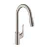 Hansgrohe Allegro N Higharc Kitchen Faucet, 2-Spray Pull-Down, 1.75 Gpm In Stainless Steel Optic, 71843801