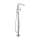 Hansgrohe Talis S Freestanding Tub Filler Trim With 1.75 Gpm Handshower In Brushed Nickel, 72413821