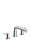 Hansgrohe Talis S 3-Hole Roman Tub Set Trim In Chrome, 72415001