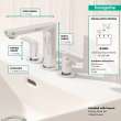 Hansgrohe Rebris S Widespread Faucet 110 With Pop-Up Drain, 1.2 Gpm In Chrome, 72530001