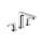 Hansgrohe Rebris S Widespread Faucet 110 With Pop-Up Drain, 1.2 Gpm In Chrome, 72530001