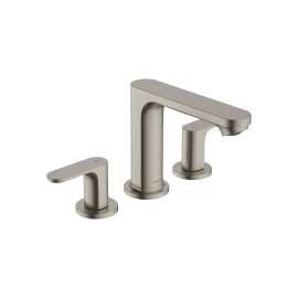 Hansgrohe Rebris S Widespread Faucet 110 With Pop-Up Drain, 1.2 Gpm In Brushed Nickel, 72530821