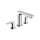 Hansgrohe Rebris E Widespread Faucet 110 With Pop-Up Drain, 1.2 Gpm In Chrome, 72532001