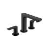 Hansgrohe Rebris E Widespread Faucet 110 With Pop-Up Drain, 1.2 Gpm In Matte Black, 72532671