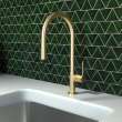 Hansgrohe Talis N Higharc Kitchen Faucet, O-Style, 2-Spray Pull-Down, 1.75 Gpm In Brushed Gold Optic, 72800251