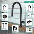 Hansgrohe Talis N Higharc Kitchen Faucet, O-Style 2-Spray Pull-Down, 1.75 Gpm In Matte Black, 72800671