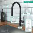 Hansgrohe Talis N Higharc Kitchen Faucet, O-Style 2-Spray Pull-Down, 1.75 Gpm In Matte Black, 72800671