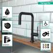 Hansgrohe Talis N Kitchen Faucet, U-Style 1-Spray, 1.75 Gpm In Matte Black, 72806671