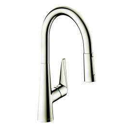 Hansgrohe Talis S Higharc Kitchen Faucet, 2-Spray Pull-Down, 1.75 Gpm In Polished Nickel, 72813831