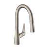 Hansgrohe Talis S Prep Kitchen Faucet, 2-Spray Pull-Down, 1.75 Gpm In Stainless Steel Optic, 72815801