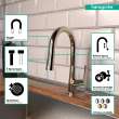 Hansgrohe Talis S Prep Kitchen Faucet, 2-Spray Pull-Down, 1.75 Gpm In Polished Nickel, 72815831