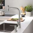 Hansgrohe Talis Select S Higharc Kitchen Faucet, 2-Spray Pull-Out, 1.75 Gpm In Stainless Steel Optic, 72823801