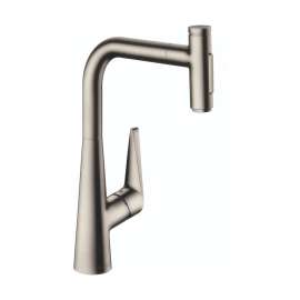Hansgrohe Talis Select S Higharc Kitchen Faucet, 2-Spray Pull-Out, 1.75 Gpm In Stainless Steel Optic, 72823801