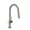Hansgrohe Talis N Higharc Kitchen Faucet, A-Style 2-Spray Pull-Down, 1.75 Gpm In Stainless Steel Optic, 72846801