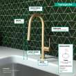 Hansgrohe Talis N Higharc Kitchen Faucet, A-Style, 2-Spray Pull-Down, With Sbox, 1.75 Gpm In Brushed Gold Optic, 72850251