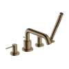 Hansgrohe Tecturis S 4-Hole Roman Tub Set Trim With 1.75 Handshower In Brushed Bronze, 73442141