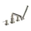Hansgrohe Tecturis S 4-Hole Roman Tub Set Trim With 1.75 Handshower In Brushed Nickel, 73442821