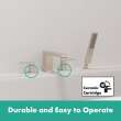 Hansgrohe Tecturis E 4-Hole Roman Tub Set Trim With 1.75 Handshower In Brushed Nickel, 73444821
