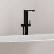 Hansgrohe Tecturis E Freestanding Tub Filler With 1.75 Gpm Handshower In Matte Black, 73445671