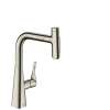 Hansgrohe Metris Select Prep Kitchen Faucet, 2-Spray Pull-Out, 1.75 Gpm In Stainless Steel Optic, 73822801