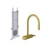 Hansgrohe Aquno Select Higharc Kitchen Faucet, 3-Spray Pull-Down With Sbox, 1.75 Gpm In Brushed Gold Optic, 73831251