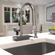 Hansgrohe Aquno Select Higharc Kitchen Faucet, 3-Spray Pull-Down With Sbox, 1.75 Gpm In Brushed Black Chrome, 73831341