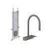 Hansgrohe Aquno Select Higharc Kitchen Faucet, 3-Spray Pull-Down With Sbox, 1.75 Gpm In Brushed Black Chrome, 73831341