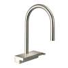 Hansgrohe Aquno Select Higharc Kitchen Faucet, 3-Spray Pull-Down, 1.75 Gpm In Polished Nickel, 73837831