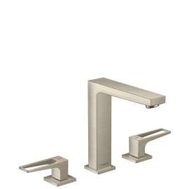 Hansgrohe Metropol Widespread Faucet 160 With Loop Handles, 1.2 Gpm In Brushed Nickel, 74519821