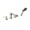 Hansgrohe Vivenis 4-Hole Roman Tub Set Trim With 1.75 Gpm Handshower In Polished Nickel, 75443831