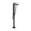 Hansgrohe Vivenis Freestanding Tub Filler Trim With 1.75 Gpm Handshower In Matte Black, 75445671