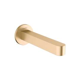 Hansgrohe Finoris Tub Spout In Brushed Gold Optic, 76410251