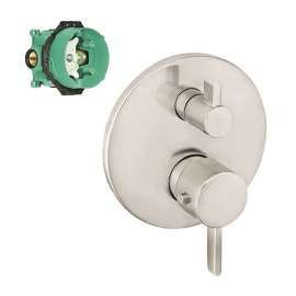 K04231-01850BN Ecostat S Thermostatic Trim with Volume Control and Diverter with Rough-In in Brushed Nickel