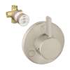 K04232-15930BN S Trio/Quattro Trim with 3-Way Diverter Rough-In in Brushed Nickel