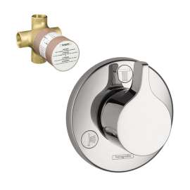 E/S Trio/Quattro Trim with 3-Way Diverter Rough-In in Chrome