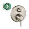 K15753-01850BN Ecostat C Thermostatic Trim with Volume Control and Diverter with Rough-In in Brushed Nickel