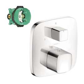 K15771-01850CR PuraVida Thermostatic Trim with Volume Control and Diverter with Rough-In in Chrome