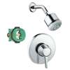 KS15404-28496PC Clubmaster Showerhead Kit with PBV Trim and Rough-in in Chrome