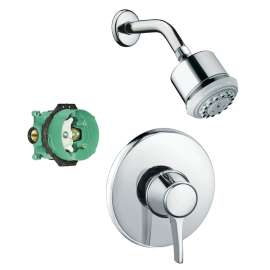 KS15404-28496PC Clubmaster Showerhead Kit with PBV Trim and Rough-in in Chrome
