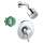 KS15404-28496PC Clubmaster Showerhead Kit with PBV Trim and Rough-in in Chrome