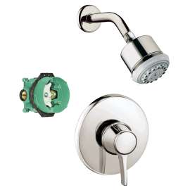 KS15404-28496PN Clubmaster Showerhead Kit with PBV Trim and Rough-in in Polished Nickel