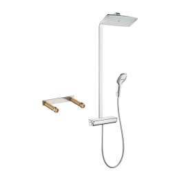 KS27112-16181CR Raindance Select E 360 Showerpipe, Thermostatic Basic Set Included in Chrome